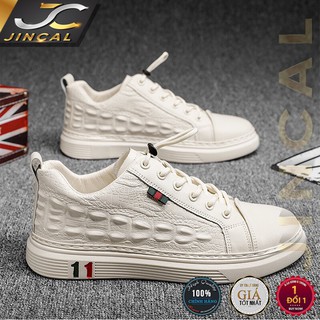 Giày thể thao nam da cá sấu cao cấp PATOMI, Giày sneaker nam nâng chiều cao-G419