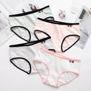 Quần lót cotton cờ pháp phối viền nổi bật