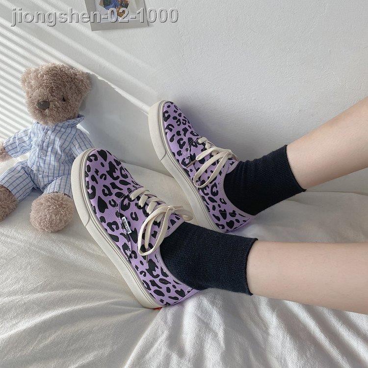 卍Giày thể thao đế bằng in họa tiết da báo thời trang năng động | BigBuy360 - bigbuy360.vn