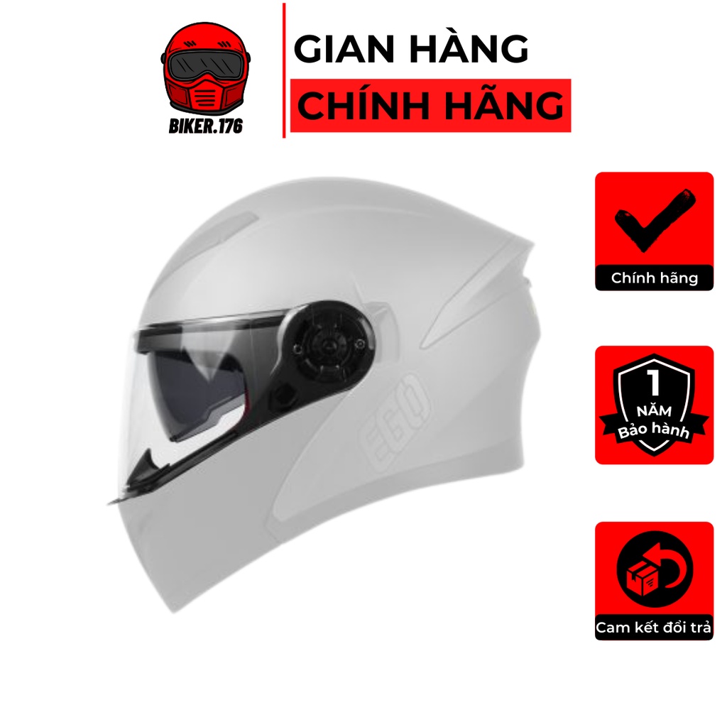 Kính chắn mũ bảo hiểm Fullface EGO E9 lật hàm (Không bao gồm mũ) - BIKER.176 - Mũ bảo hiểm chính hãngVũng Tàu