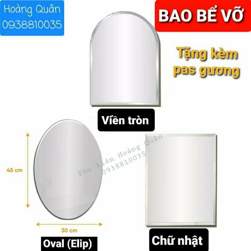 GƯƠNG SOI TREO TƯỜNG NHÀ TẮM KÍCH THƯỚC RỘNG 30*CAO 45 cm