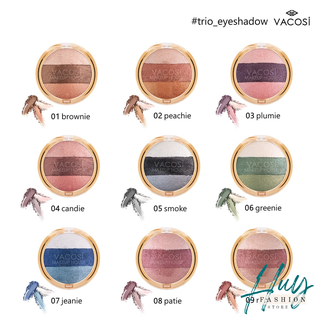 Phấn mắt 3 màu đánh khối Trio Vacosi Eyeshadow