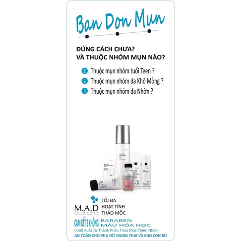 Bộ chuyên mụn M.A.D ksincare