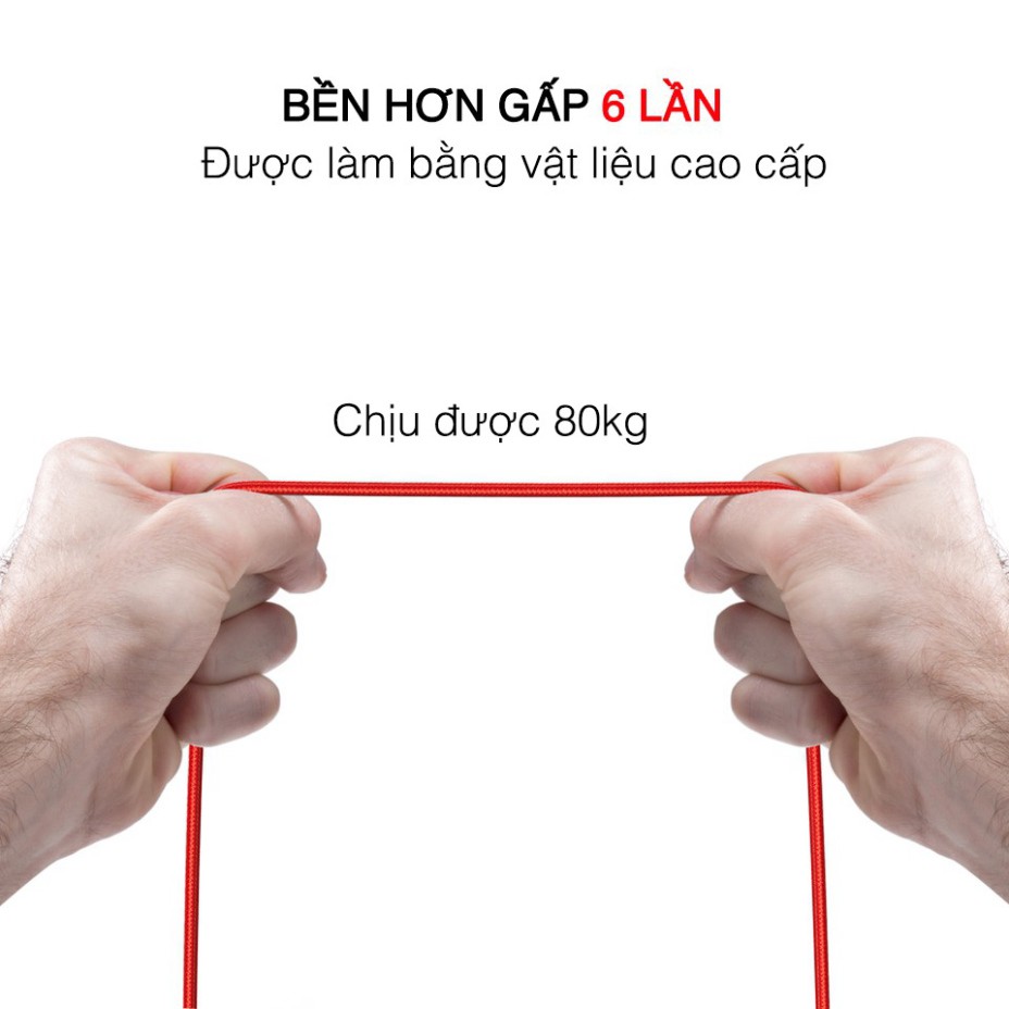 [Dài2m] Sạc nhanh iPhone chính hãng Bagi mới nhất 2020 Lightning cho 6 6s 7 8 plus X XS XR XS MAX 11 pro max x14