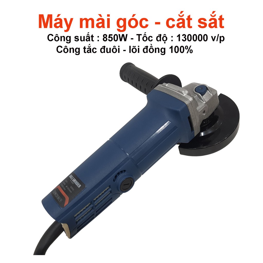 Máy cắt mài gia đình 9525 công suất 850W lõi đồng, máy mài mini