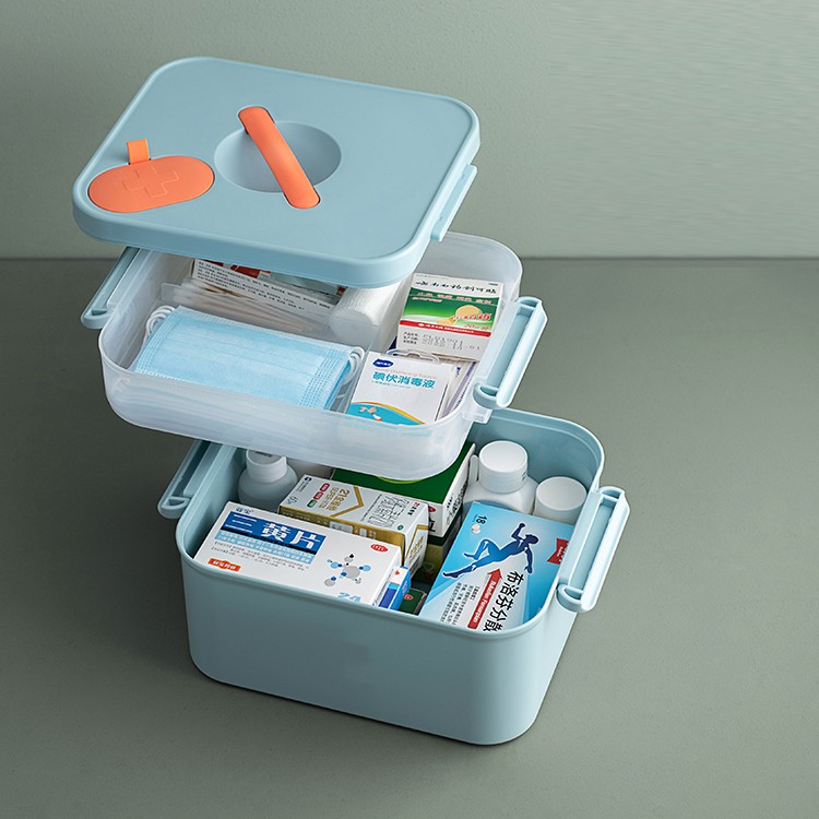 Hộp đựng thuốc và dụng cụ y tế gia đình có hộp thuốc nhỏ bỏ túi
