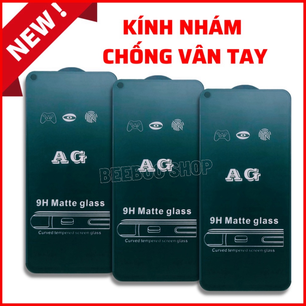 [AG NHÁM CAO CẤP] Kính Cường Lực Samsung A11 - Full màn hình - Nhám phủ Nano Cao cấp - Chống vân tay