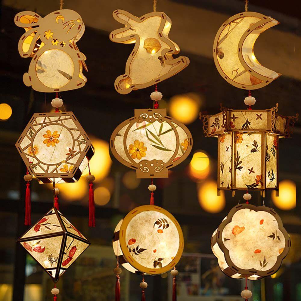 Lồng Đèn Họa Tiết Hoa Anh Đào Cổ Điển Trang Trí Nội Thất DIY