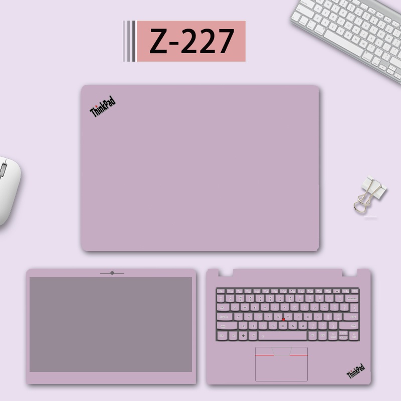 Miếng Dán Màu Trơn Họa Tiết Sợi Carbon Đơn Giản Cho Lenovo ThinkPad X1 P15v / E15 / E14 S2 Gen6 E480 T14 Sharp 15.6 "