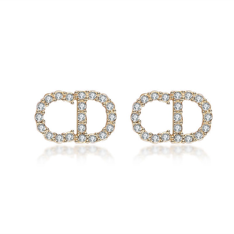 Bông tai mạ bạc S925 thiết kế đơn giản thời trang phong cách Hàn Quốc cho nữ