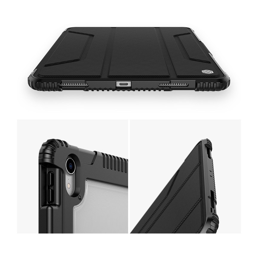 Bao da iPad mini 4/5 air1/2/3, Pro 10.5, Pro 12.9, 10.2 Pro 11 2020 chính hãng Nillkin Bumper chống sốc có ngăn đựng bút | BigBuy360 - bigbuy360.vn