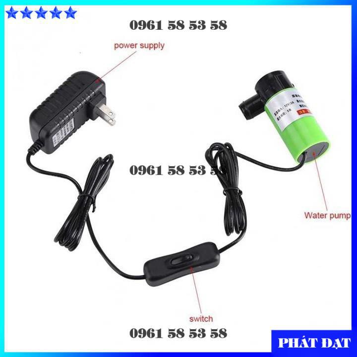 MÁY BƠM NƯỚC MINI_ BƠM CHÌM MINI 12V CHĂM SÓC HỒ NƯỚC BỂ CÁ - DCG