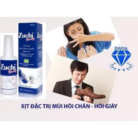 Zuchi family - Khử mùi hôi chân và giầy dạng xịt ( 50 ml )