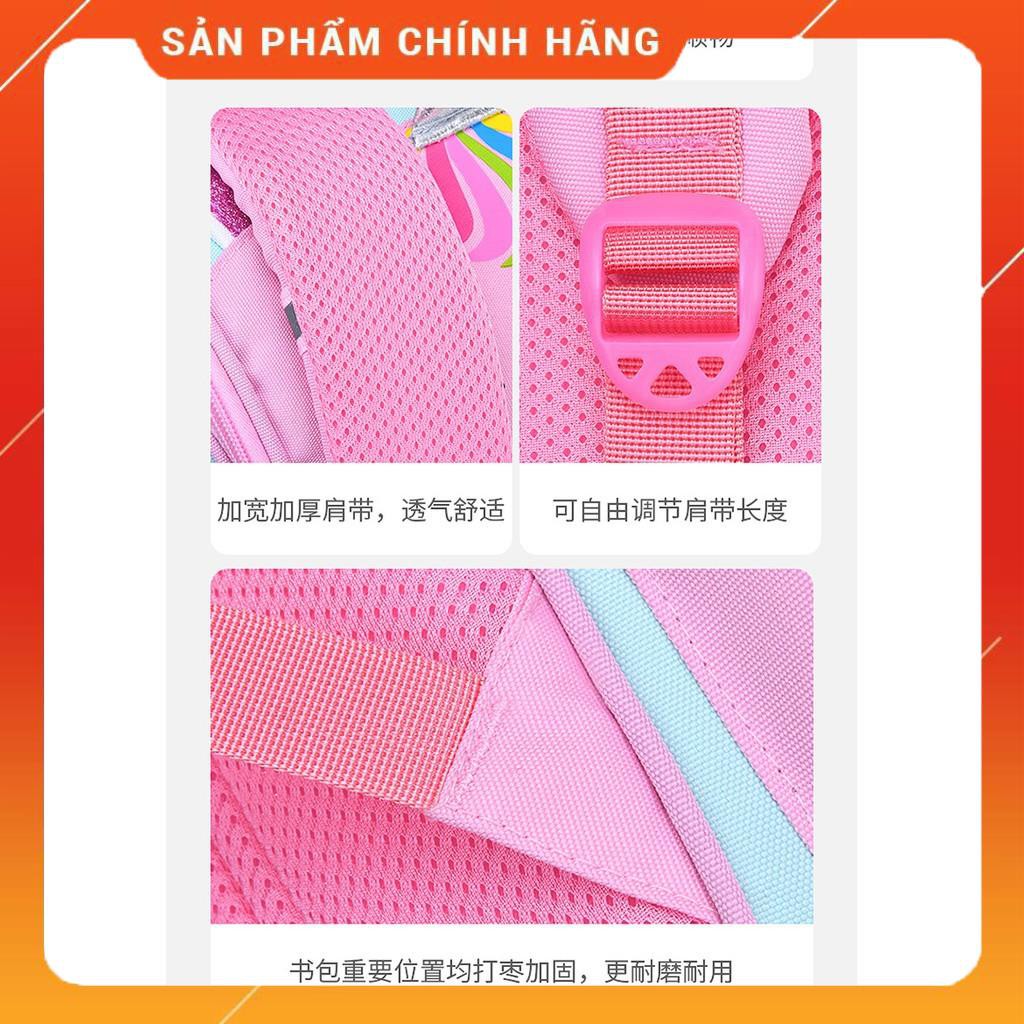 [Giảm 50%] Ba Lô Đi Học Trọng Lượng Nhẹ Chống Thấm Nước In Hình Kỳ Lân 3d Dễ Thương Cho Bé Gái - Bé Trai