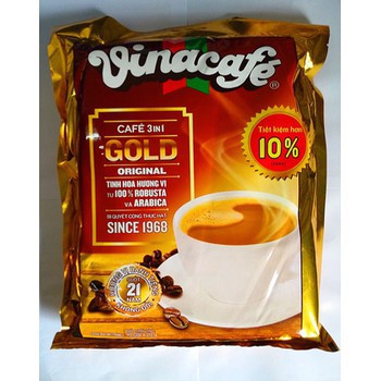 Cà phê hòa tan Vinacafe Gold 800g (40 gói x 20g)