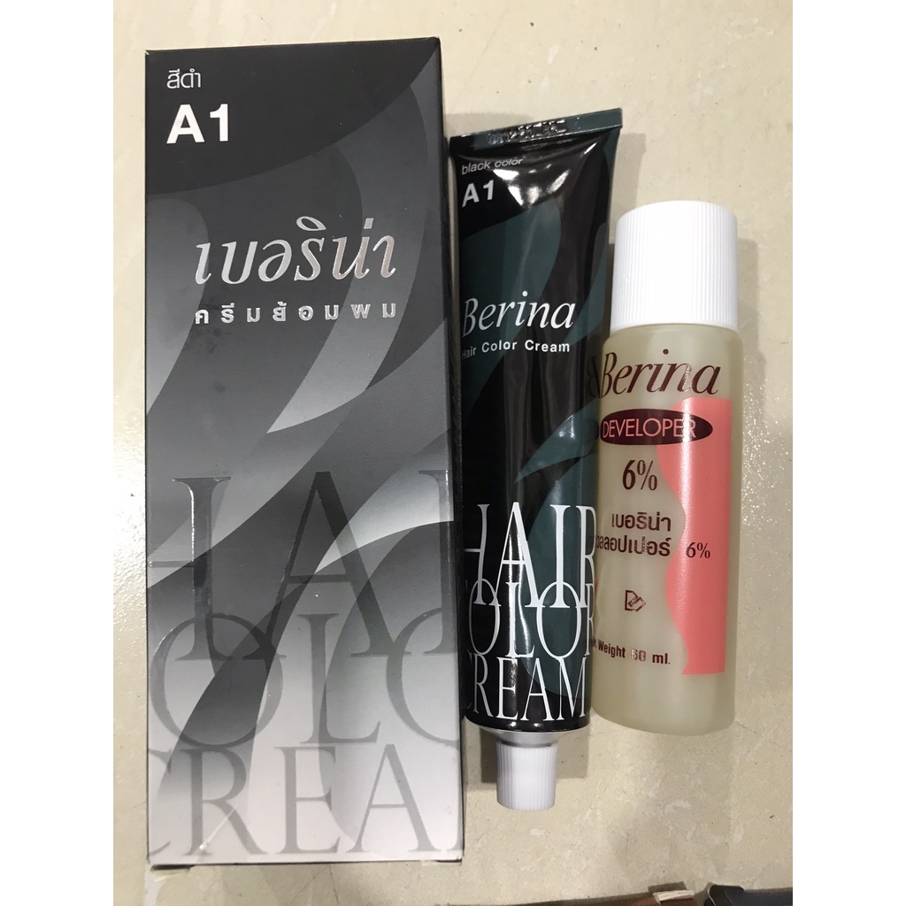 Thuốc nhuộm tóc Berina Thái Lan màu A1 A2 A3 A4 A5