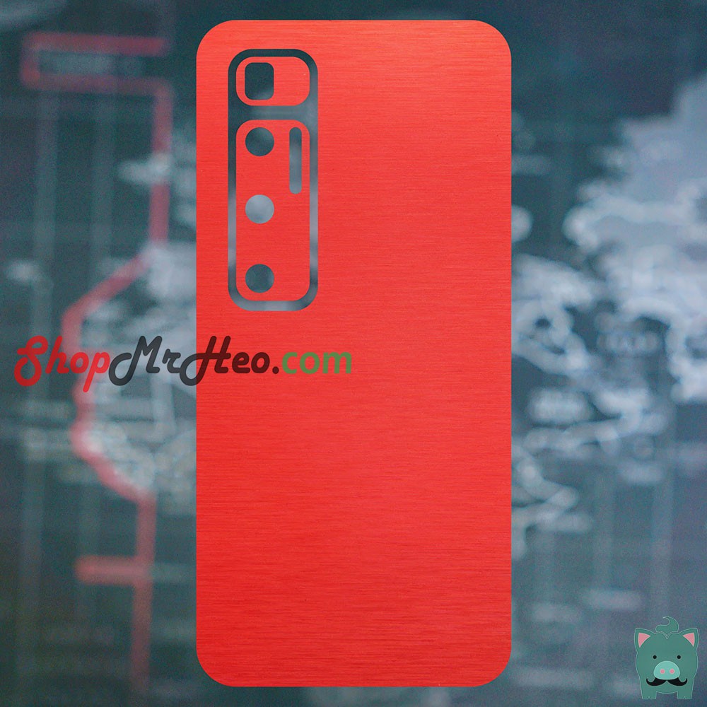 Skin Dán Mặt Sau Lưng Vân Nhôm Xiaomi Mi 10 - Mi 10 Pro - Mi 10 Lite - Mi 10S - Mi 10 Ultra
