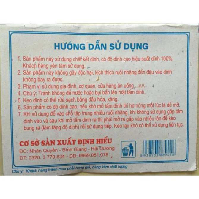 [RẺ VÔ ĐỊCH] SỈ 10 TẤM KEO DÍNH RUỒI SIÊU CHẮC