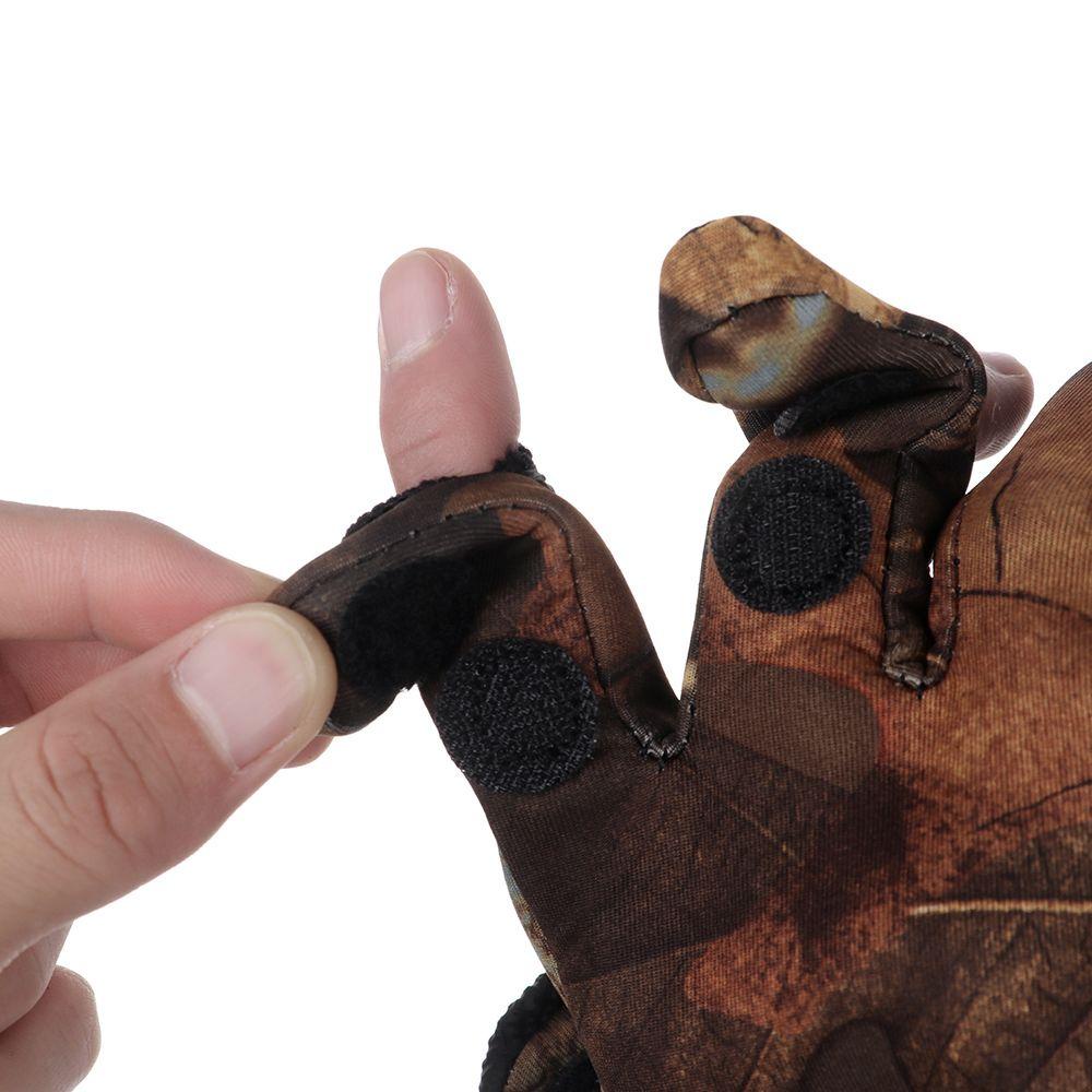 MAG Găng Tay Câu Cá 3 Ngón Bằng Da PU Chống Trượt Chống Thấm Nước