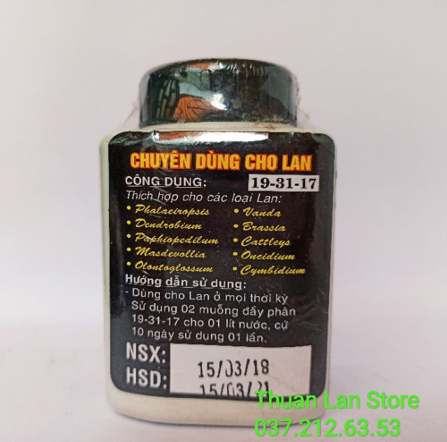 Phân Bón Chuyên Dùng Cho Phong Lan 19-31-17 hũ 100g