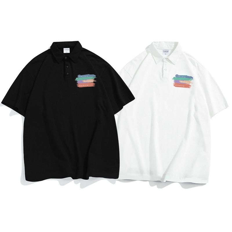 Áo Polo Nam Nữ Form Rộng Chất Thun Mềm Mát Phong Cách In Hình Bé Khủng Long Ngốc Nghếch Siêu Đáng Yêu TTQ0348