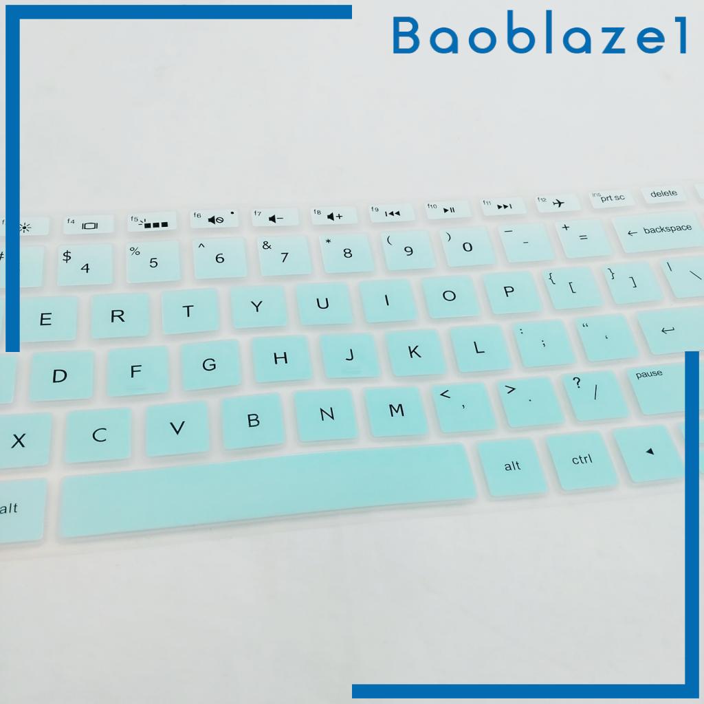 [BAOBLAZE1]Soft Laptop Keyboard Skin Protector Cover For HP 15.6 inch BF Blue