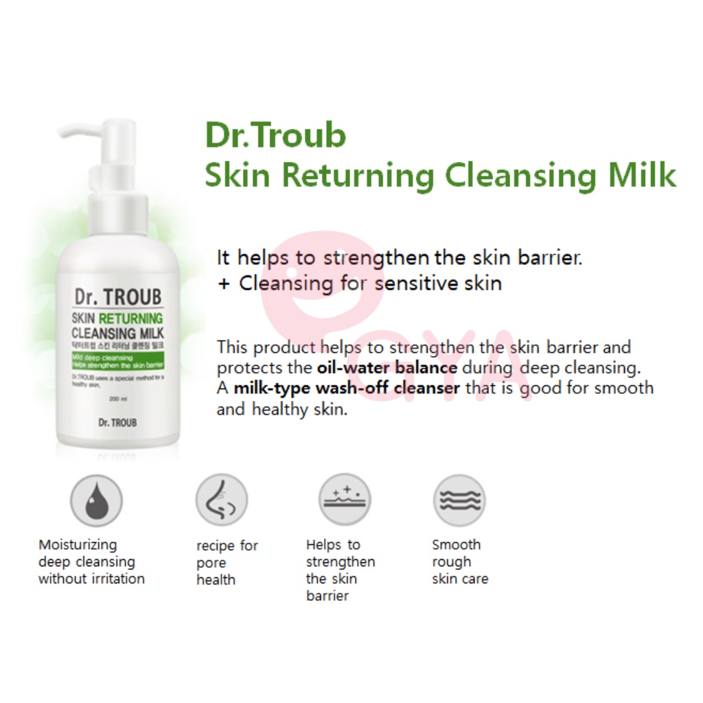 Dr.Troub Skin Returning Cleansing Milk 200ml