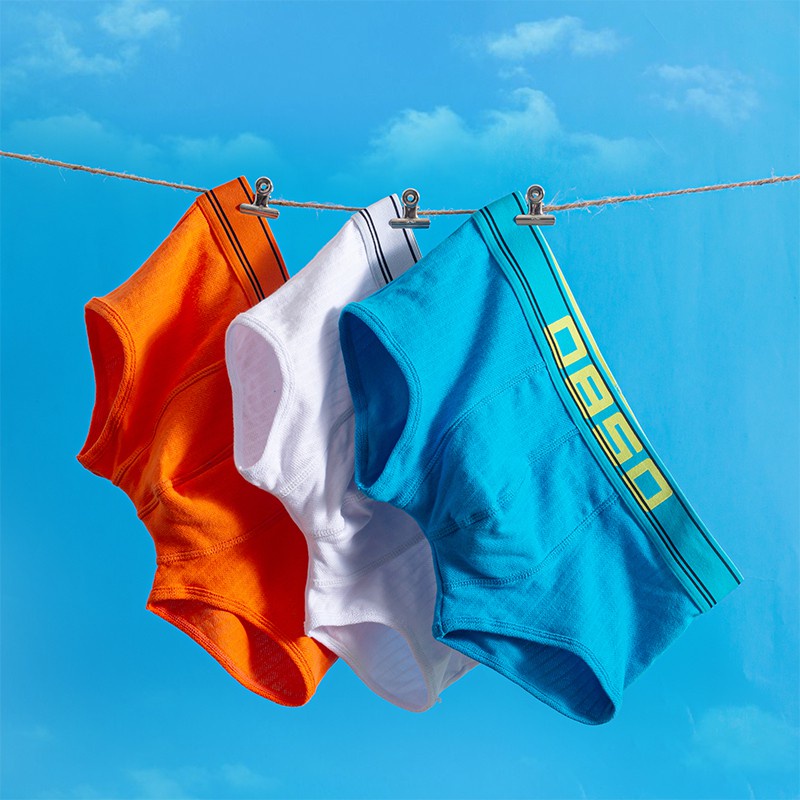 ORLVS Mới quần lót boxer vải cotton mềm thoáng khí gợi cảm cho nam bs3134