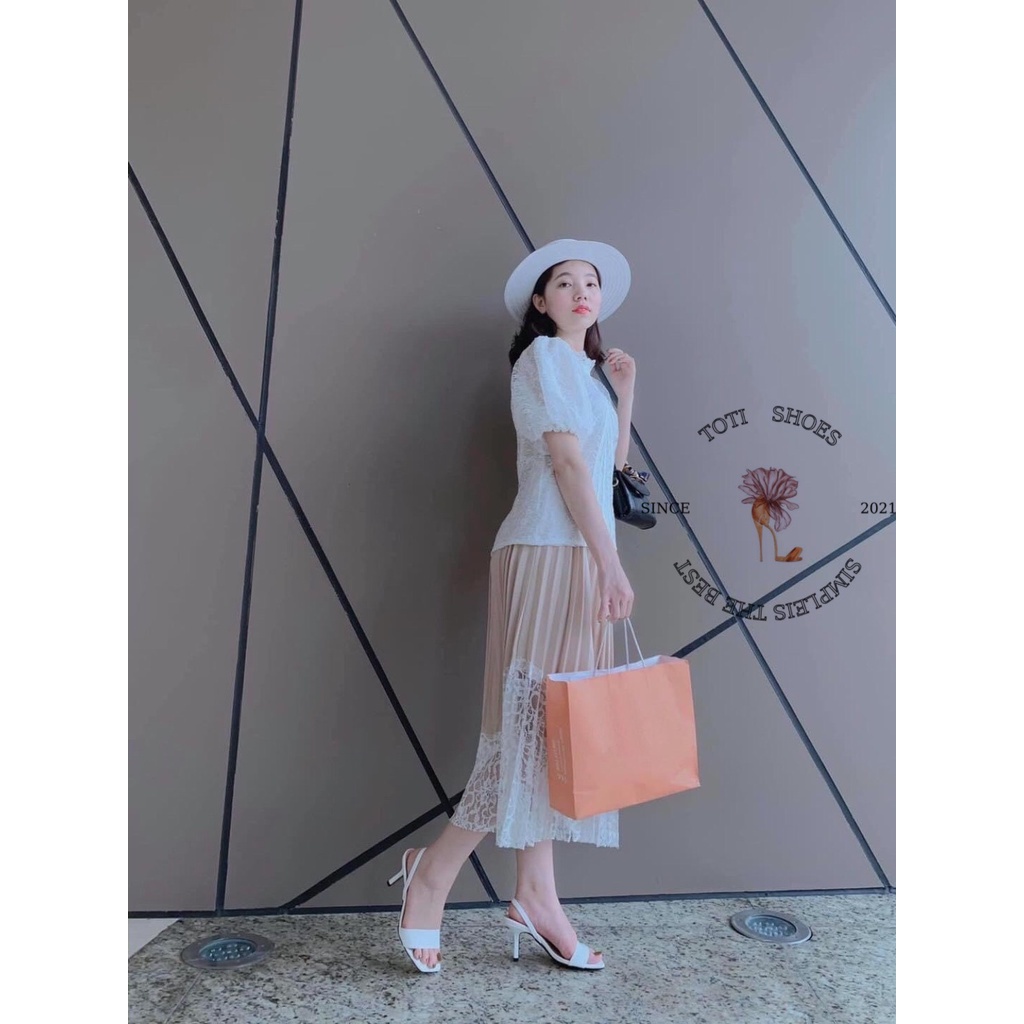 SANDAL NỮ THỜI TRANG TOTIIE STORE - SANDAL CAO GÓT NỮ 3 PHÂN ĐẾ VUÔNG THỜI TRANG G1904140 G2007280