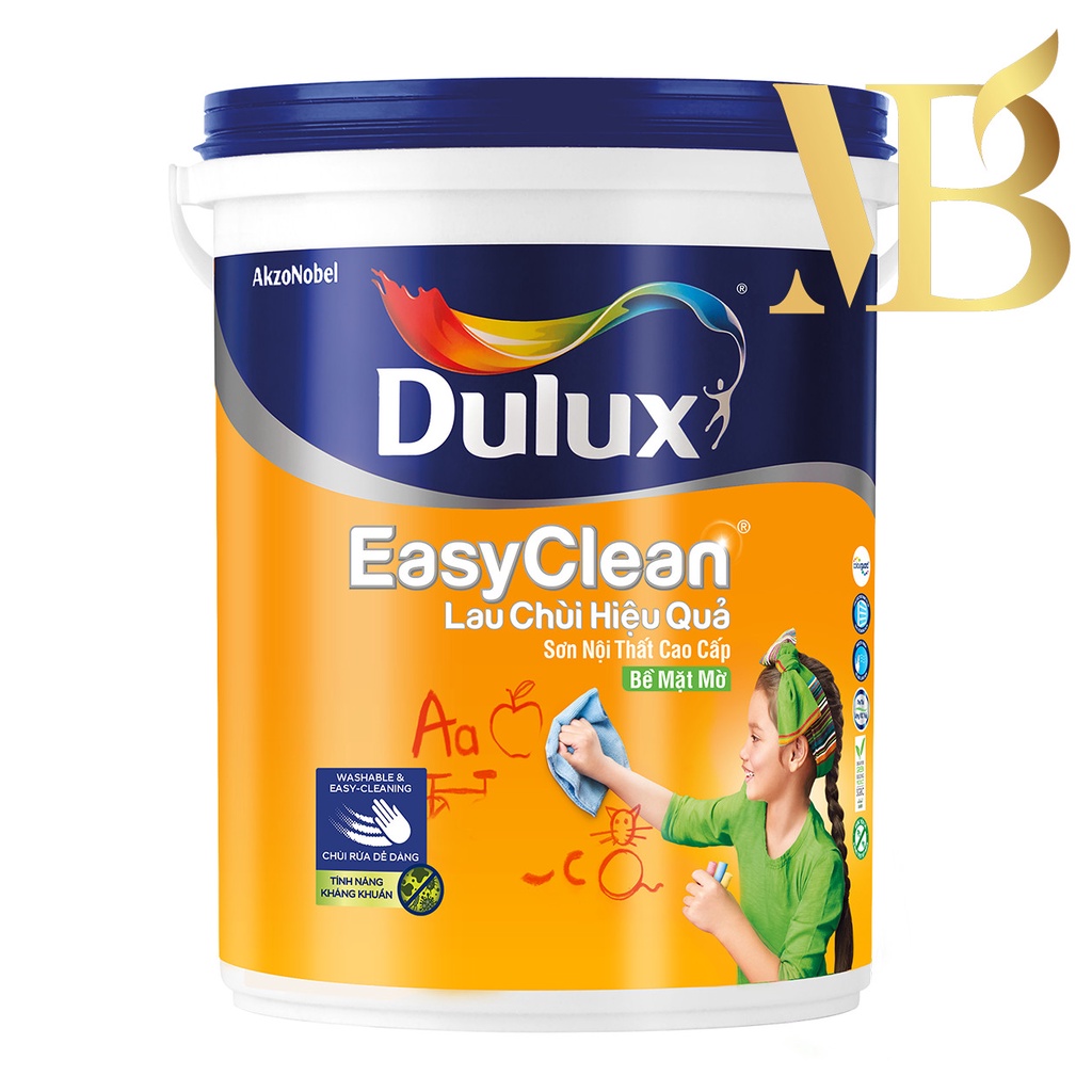 SƠN NỘI THẤT DULUX EASY CLEAN MỜ A991- 1L