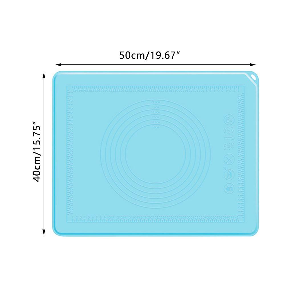 Thảm Nướng Bánh Bằng Silicone Dày Dặn Chống Dính Kèm Thước Đo