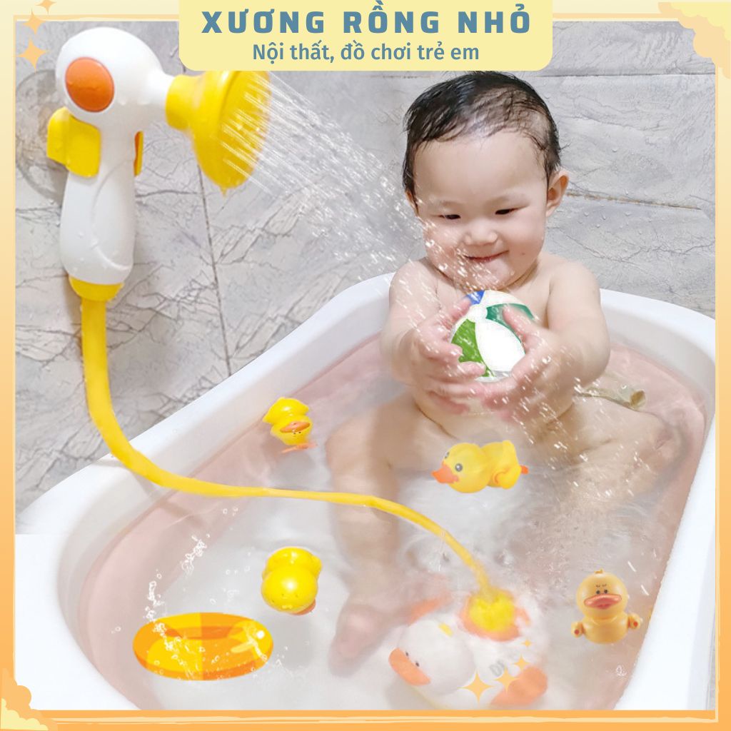 Đồ Chơi Vịt Phun Nước, Đồ Chơi Nhà Tắm thả bồn tắm Cho Bé- đồ chơi nhà tắm cho  bé Xương Rồng Nhỏ