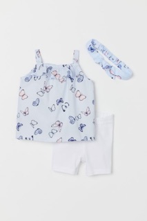 Set quần áo bé gái H M