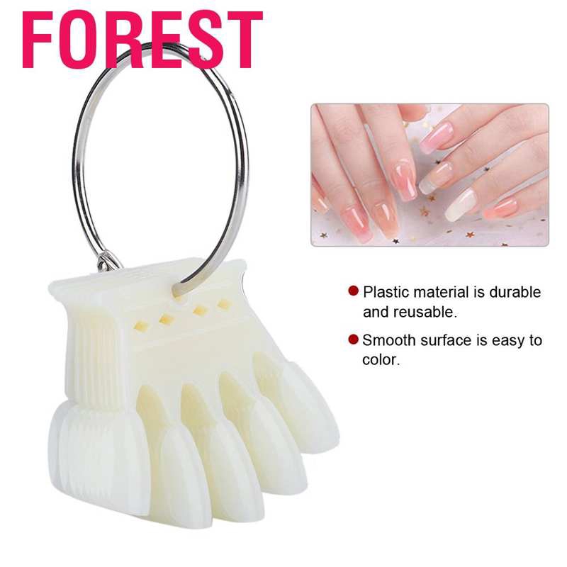 Forest  Nail Art Practice Tips 50pcs Manicure Polish Gel Color Display Showing Tool