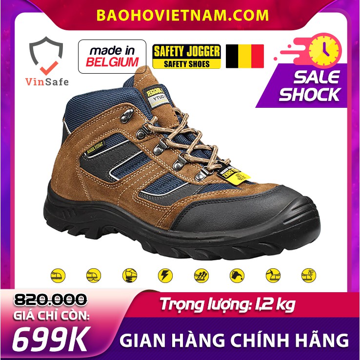 Giày Bảo Hộ Lao Động Jogger X2020 S3 SRC da lộn siêu bền chống thấm nước Giày bảo hộ lao động chuẩn S3 Châu Âu | BigBuy360 - bigbuy360.vn