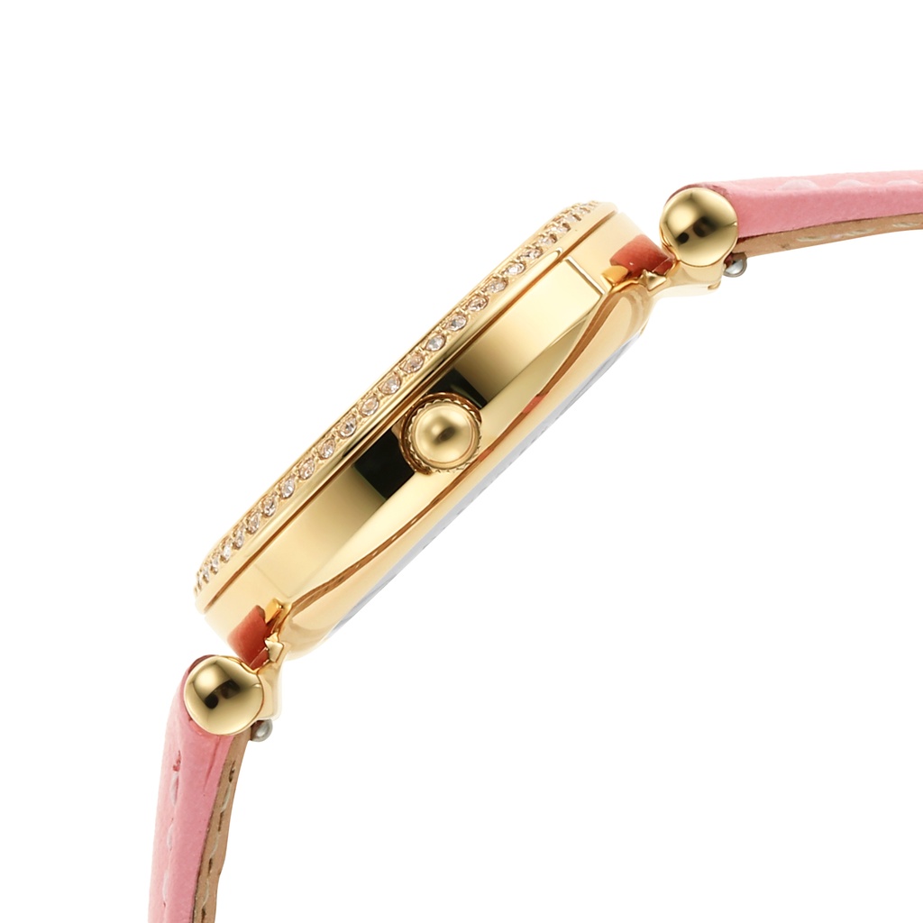 Đồng hồ nữ Fossil Carlie ES5177 dây da- hồng