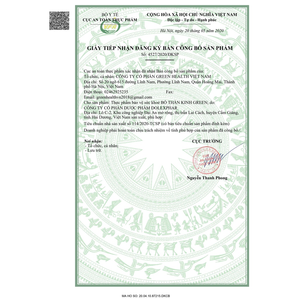 BỔ THẦN KINH GREEN HEALTH