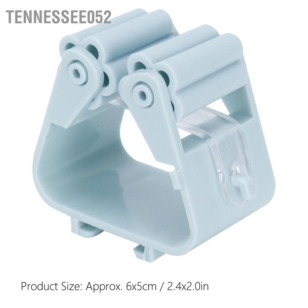 Tennessee052 Broom Holder Wall Mounted Mop Storage Rack Clamp for Bathroom Kitchen Garden Light Green
