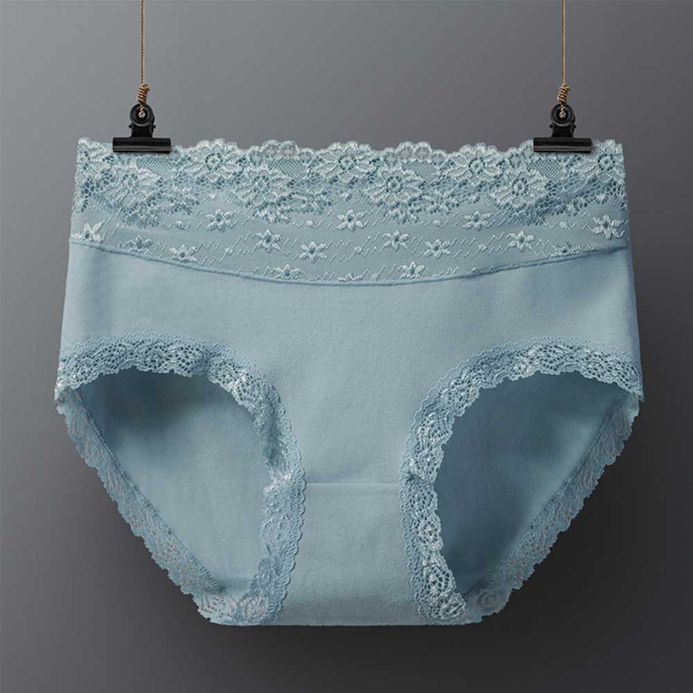 Quần Lót Cotton Viền Ren Lưng Cao Dễ Thương Cho Nữ | BigBuy360 - bigbuy360.vn