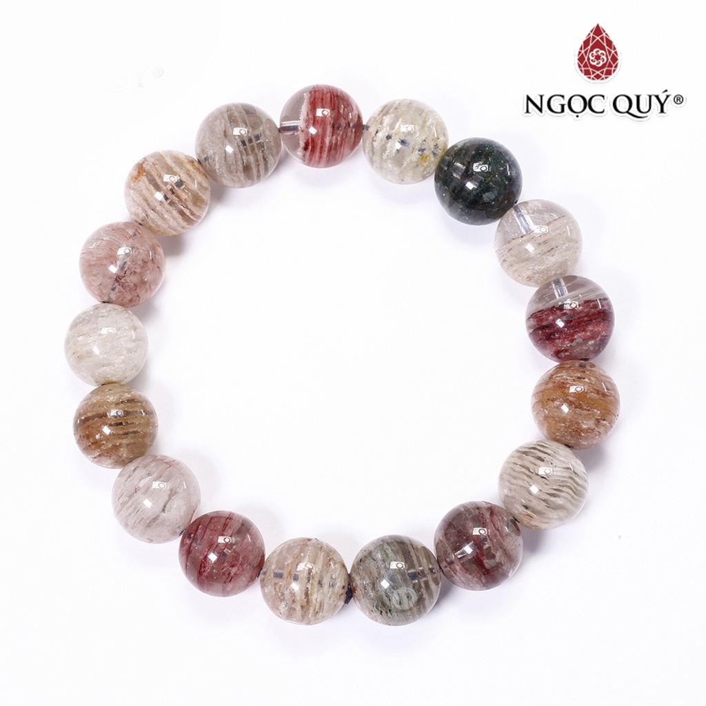 Vòng tay trơn TA ưu linh đa sắc - Ngọc Quý