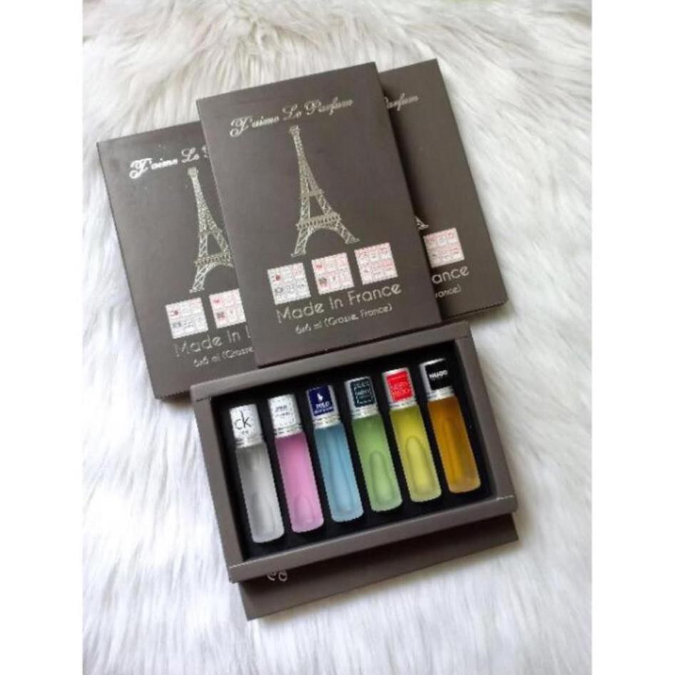 Sét 6 Chai Mẫu Thử Nước Hoa Hương Thơm Pháp Cao Cấp Dung Tích 6ml – chất khử mùi làm thơm cơ thể | Thế Giới Skin Care