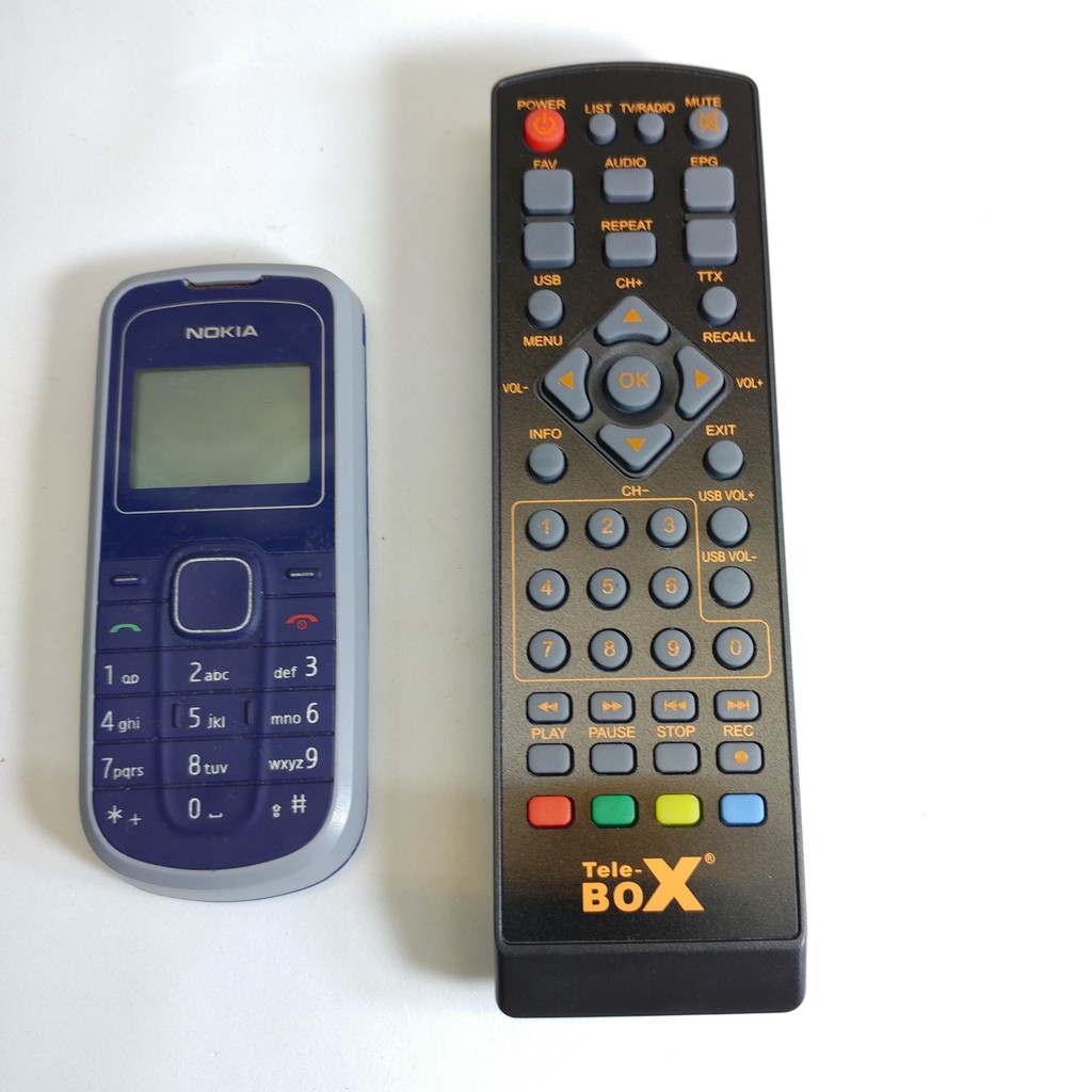 Điều khiển đầu kỹ thuật số DVB T2 telebox chính hãng (tặng đôi pin)