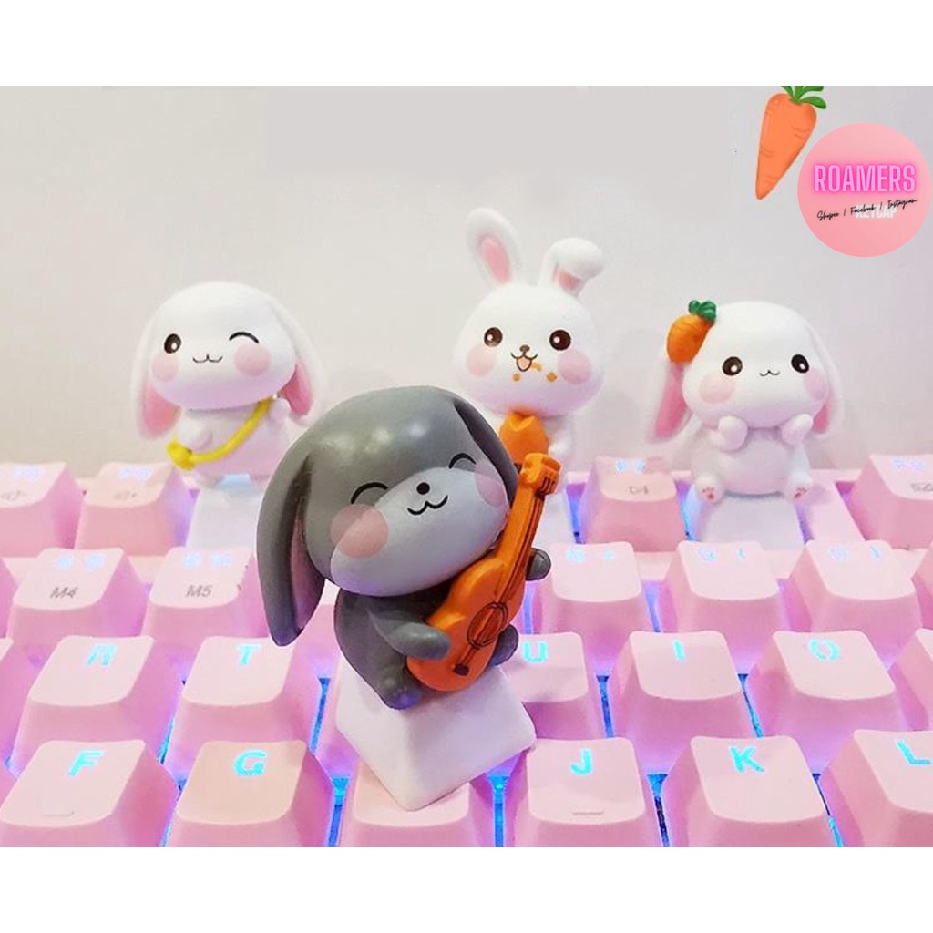 Keycap thỏ đáng yêu lẻ hoạt hình anime keycaps