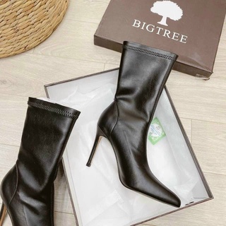 Ảnh thật - Bốt bigtree cao cổ gót nhọn