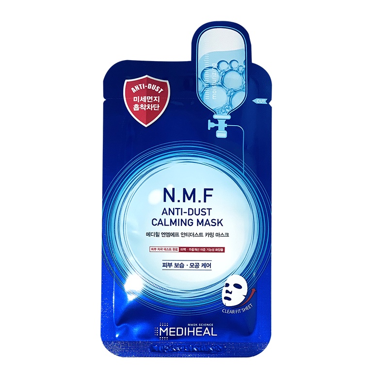 Mặt Nạ Thải Độc, Cấp Nước Và Phục Hồi Da Mediheal N.M.F Anti-Dust Calming Mask 27ml