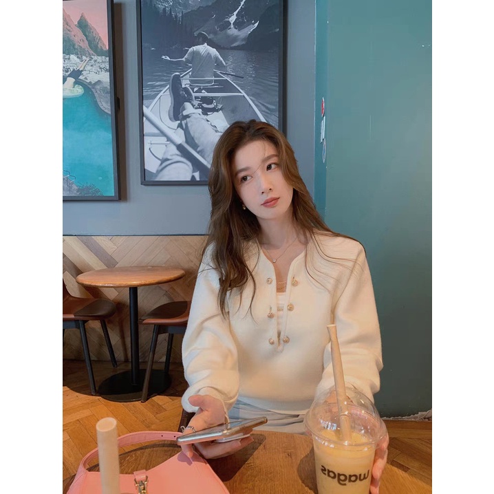 Áo Len Dài Tay Thời Trang Sang Chảnh Dành Cho Nữ