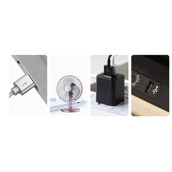 Quạt mini để bàn, đường kính lồng quạt 18cm, sạc dây cổng usb, pin chạy liên tục 2h, bảo hành 6 tháng, có 2 tốc độ gió | BigBuy360 - bigbuy360.vn