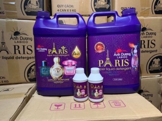 Nước giặt xả 2 trong 1 Paris 5000ml