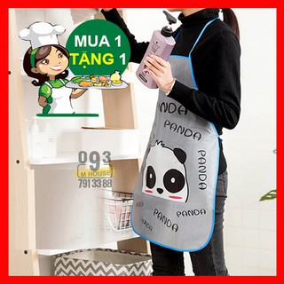 Combo 2 Tạp Dề, Yếm Tạp Dề Chống Thấm Nước, Tạp Dề Chắn Dầu Mỡ, Tạp Dề Nhựa In, Tạp Dề May Sẵn Đồng Phục Đầu Bếp