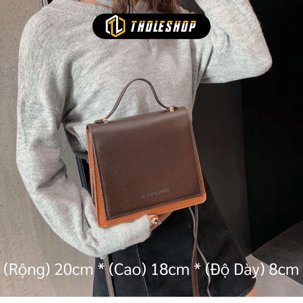 [SGD] Túi Đeo Vai Thời Trang Nữ - Túi Da Đeo Chéo Vintage Da Mềm JingPinPiju Hàn Quốc 8370